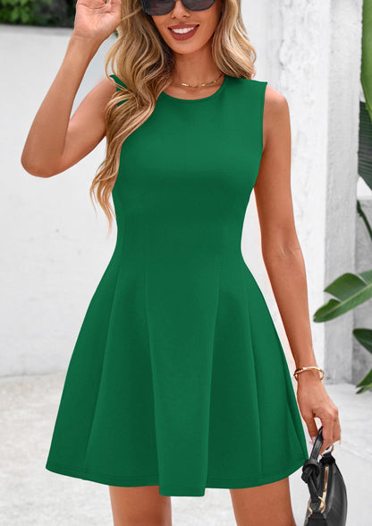 VIA - ÄRMELLOSES A-LINIEN MINIKLEID MIT ELEGANTER PASSFORM