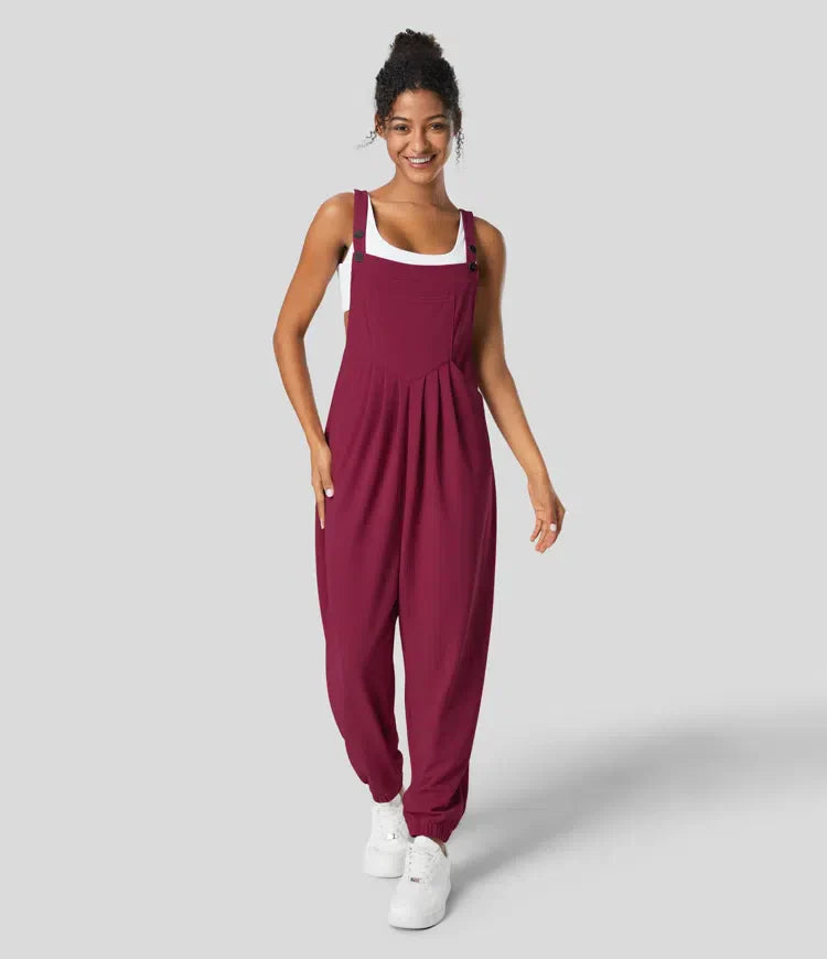 Olivia | Jogger-Jumpsuit mit verstellbarem Gürtel und Knöpfen