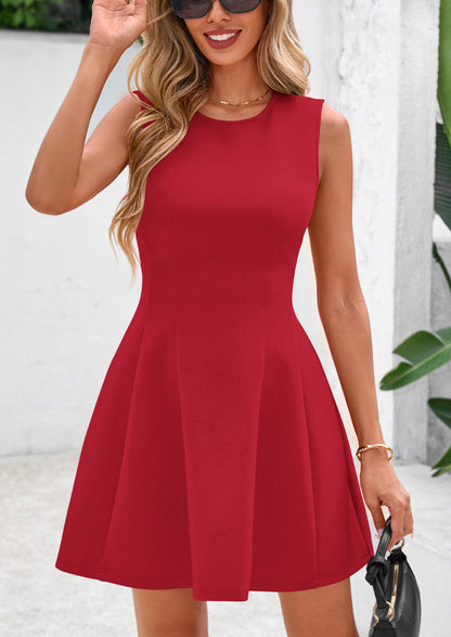 VIA - ÄRMELLOSES A-LINIEN MINIKLEID MIT ELEGANTER PASSFORM