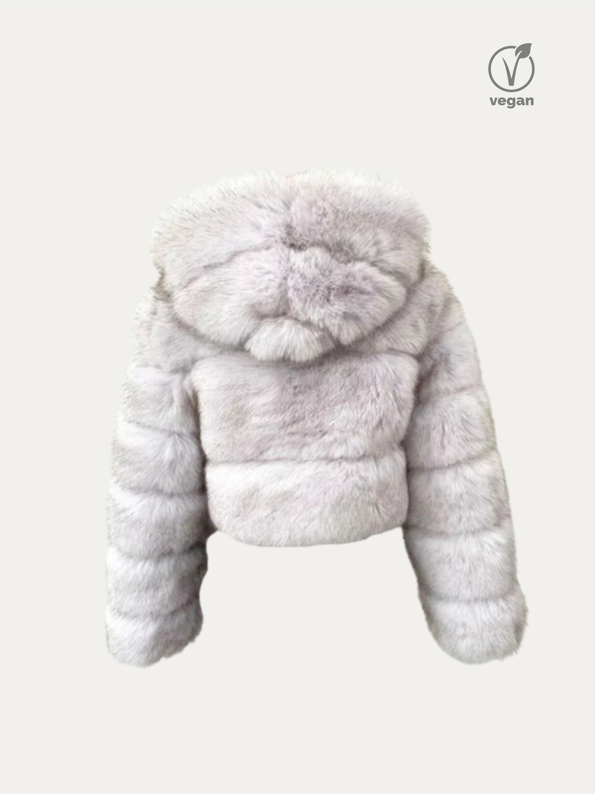 SIBERIAN | VEGANE CROPPED FELLJACKE MIT KAPUZE