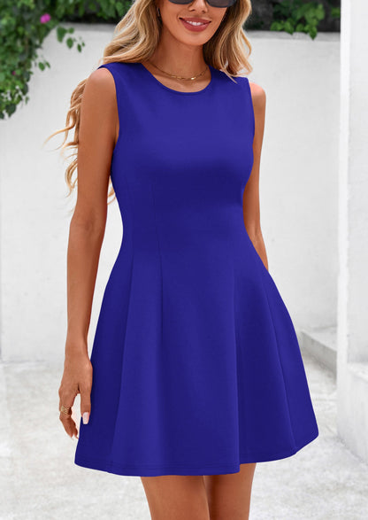 VIA - ÄRMELLOSES A-LINIEN MINIKLEID MIT ELEGANTER PASSFORM