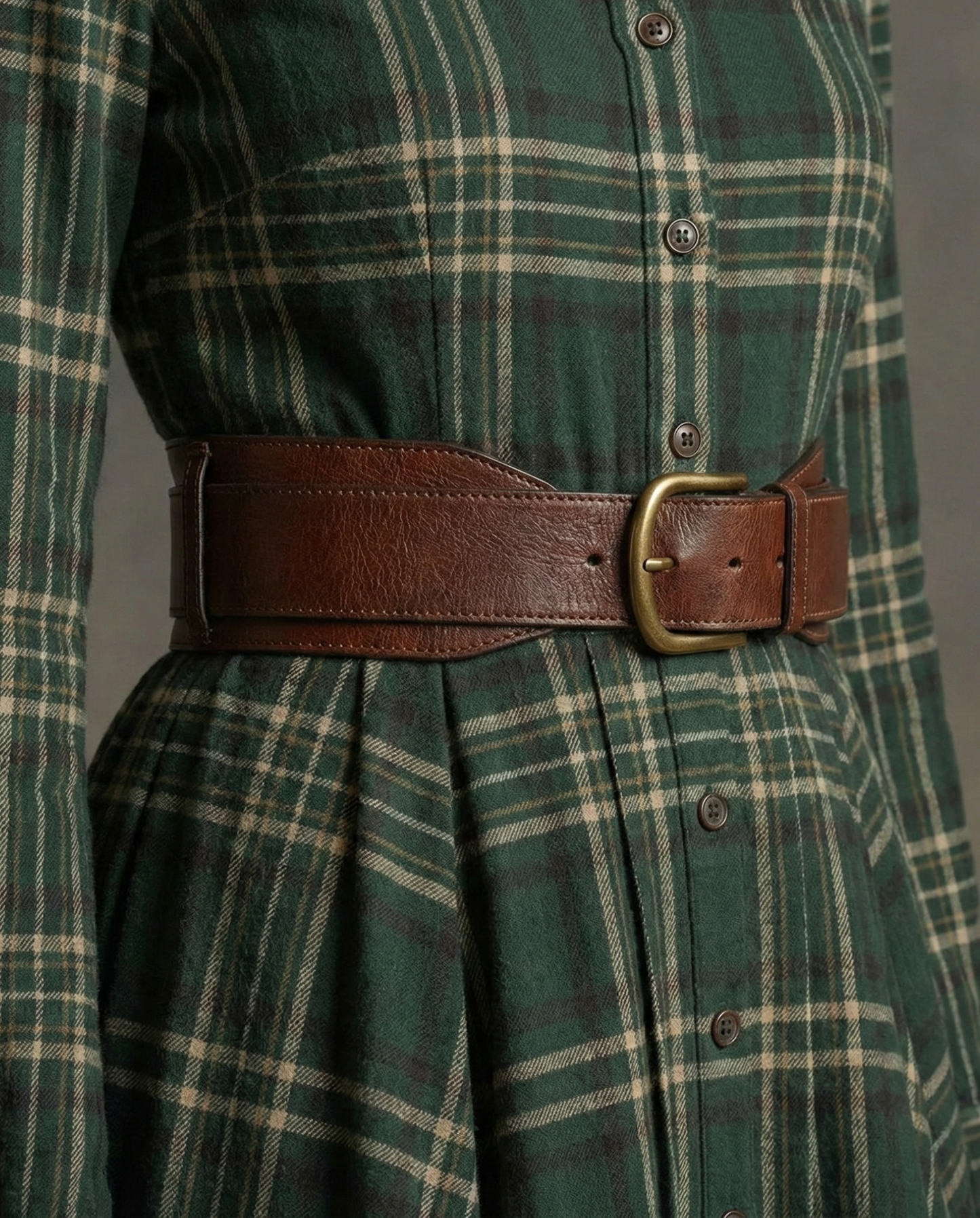 OLIVA | MAXI HEMDBLUSENKLEID IM VINTAGE-STYLE