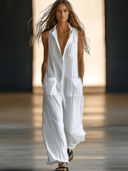 LUFTIGER SOMMER-OVERALL AUS LEINEN – STILVOLL, BEQUEM & RETRO-INSPIRIERT
