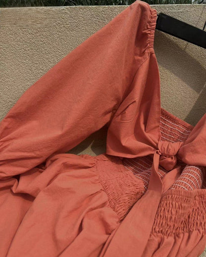 Ophelia | Kleid mit französischen Rüschenärmeln