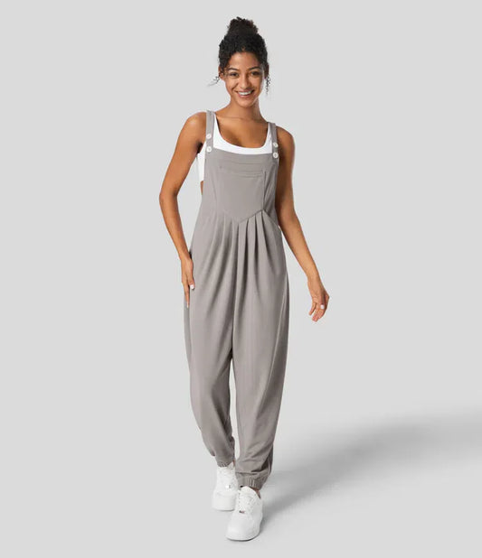 Olivia | Jogger-Jumpsuit mit verstellbarem Gürtel und Knöpfen