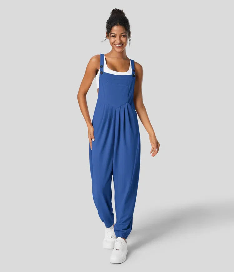 Olivia | Jogger-Jumpsuit mit verstellbarem Gürtel und Knöpfen