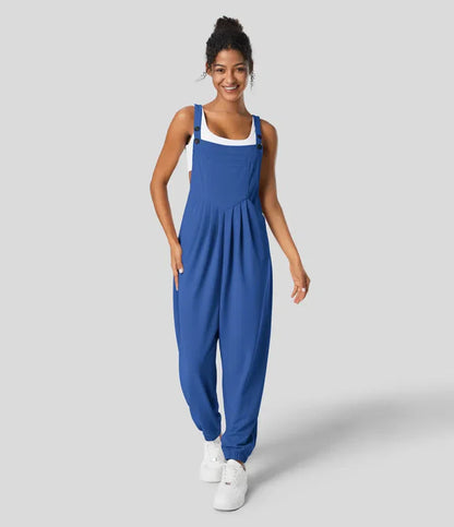 Olivia | Jogger-Jumpsuit mit verstellbarem Gürtel und Knöpfen