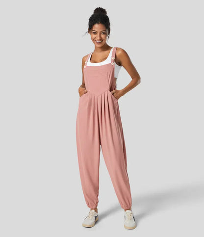 Olivia | Jogger-Jumpsuit mit verstellbarem Gürtel und Knöpfen