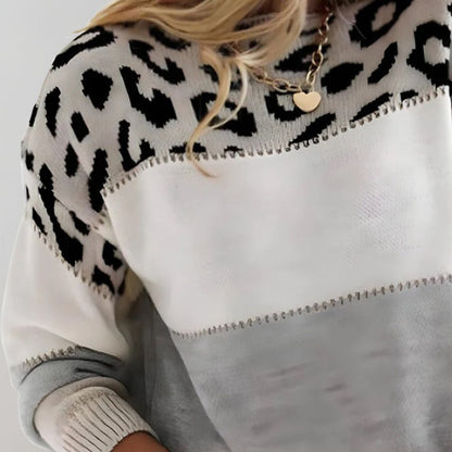 Laura | Lässiger Pullover mit Leoparden-Design