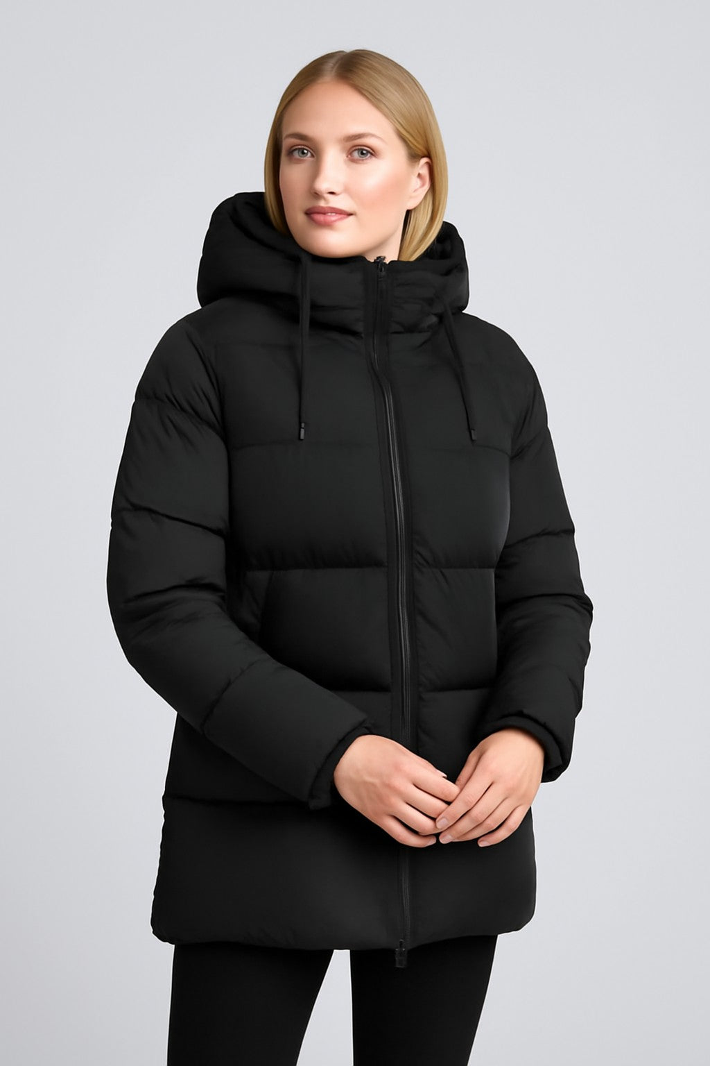KUSCHELIGER DAMEN-PUFFERJACKE MIT KAPUZE
