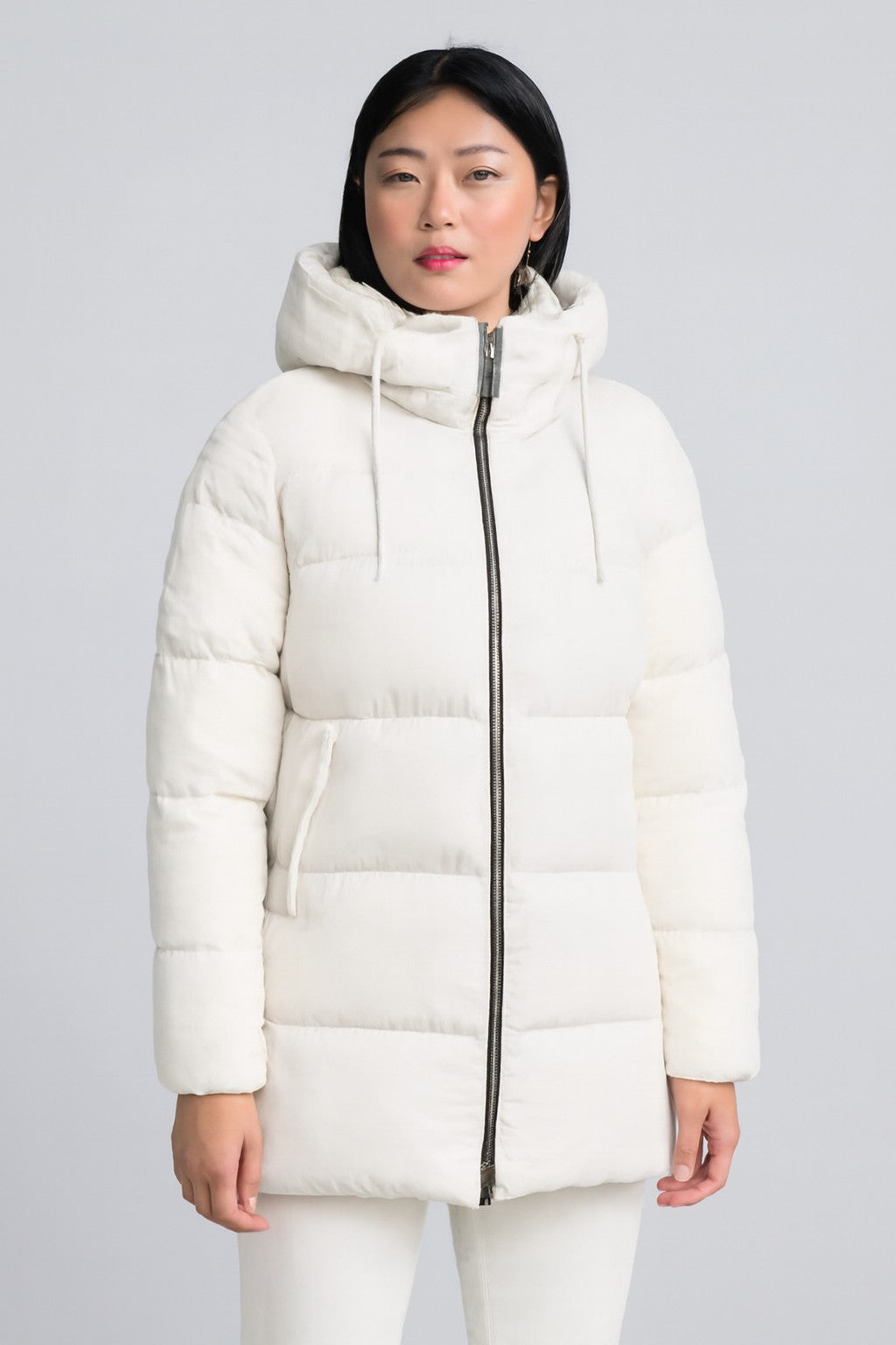 KUSCHELIGER DAMEN-PUFFERJACKE MIT KAPUZE