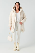 KUSCHELIGER DAMEN-PUFFERJACKE MIT KAPUZE