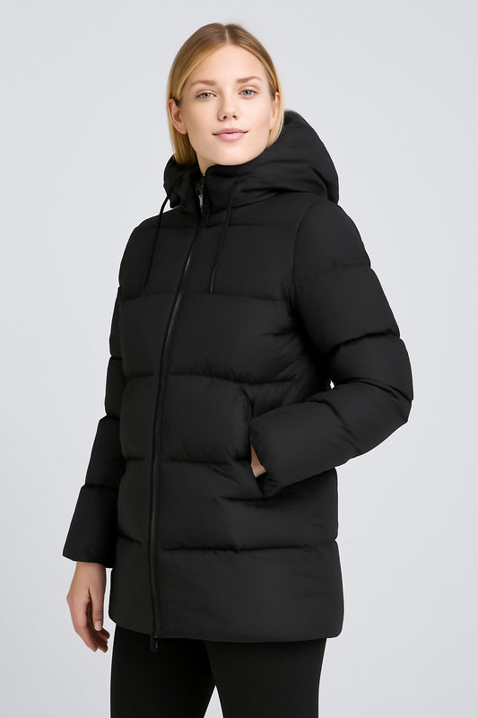 KUSCHELIGER DAMEN-PUFFERJACKE MIT KAPUZE