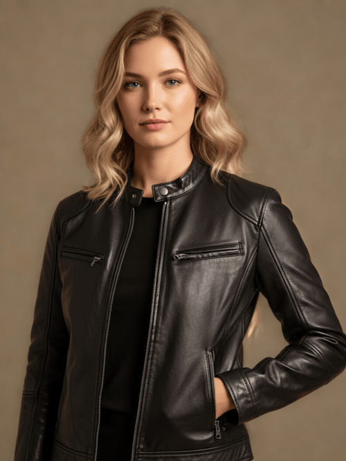 VALLORE™ | LÄSSIGE LEDERJACKE MIT URBANEM CHARME