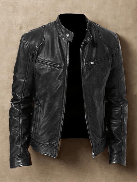 VALLORE™ | LÄSSIGE LEDERJACKE MIT URBANEM CHARME