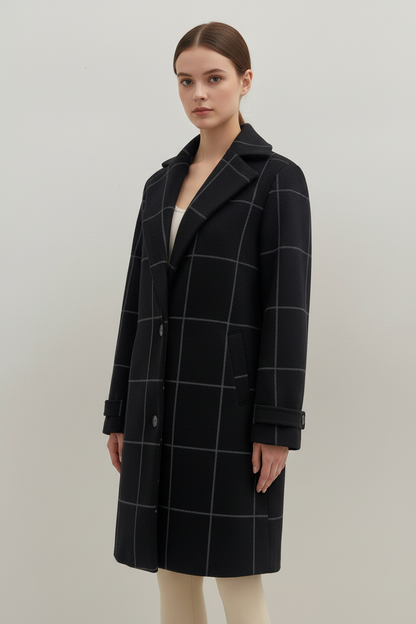 ELENORA | ELEGANTER KAROMANTEL IN WOLL-OPTIK