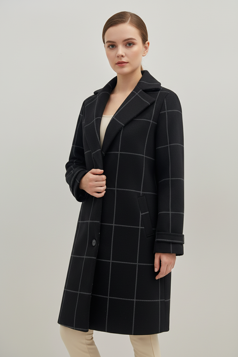 ELENORA | ELEGANTER KAROMANTEL IN WOLL-OPTIK