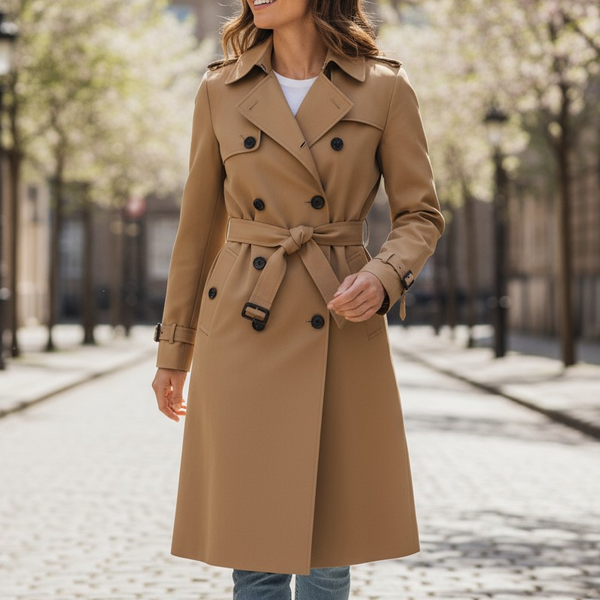 MAELLE | ZEITLOSER TRENCHCOAT IM MINIMALISTISCHEN DESIGN