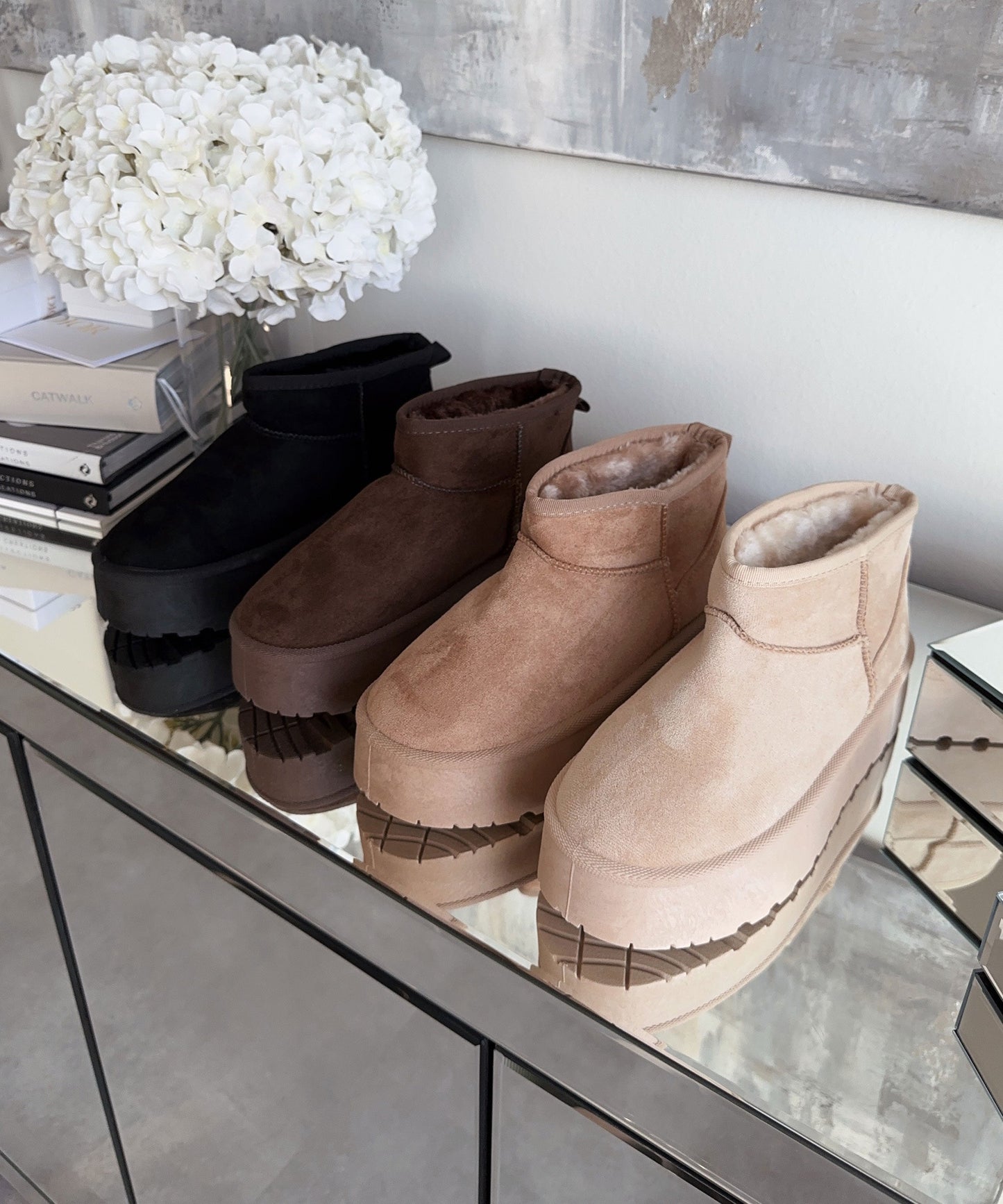 NINA BOOTS | GEFÜTTERTE PLATEAU BOOTS FÜR WARME WINTERTAGE