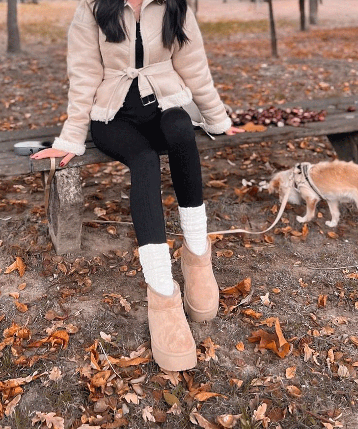 NINA BOOTS | GEFÜTTERTE PLATEAU BOOTS FÜR WARME WINTERTAGE