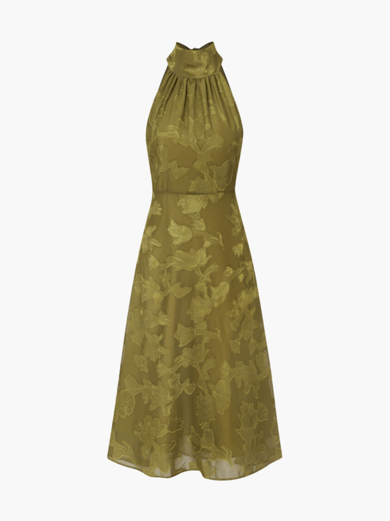 Jaqueline | Gerafftes Midikleid mit Halfter