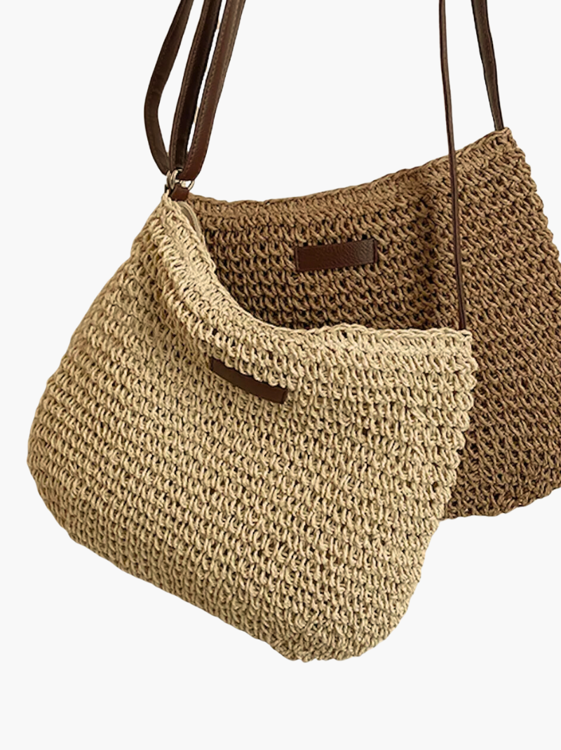 Hannah | Strohige Umhängetasche