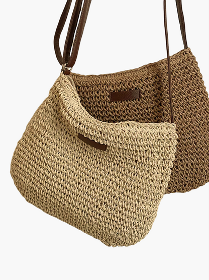 Hannah | Strohige Umhängetasche