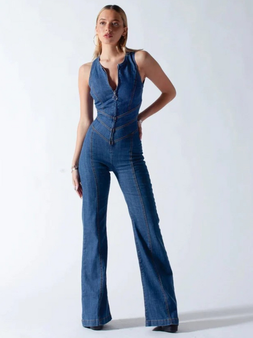 HEARTCORE DENIM JUMPSUIT