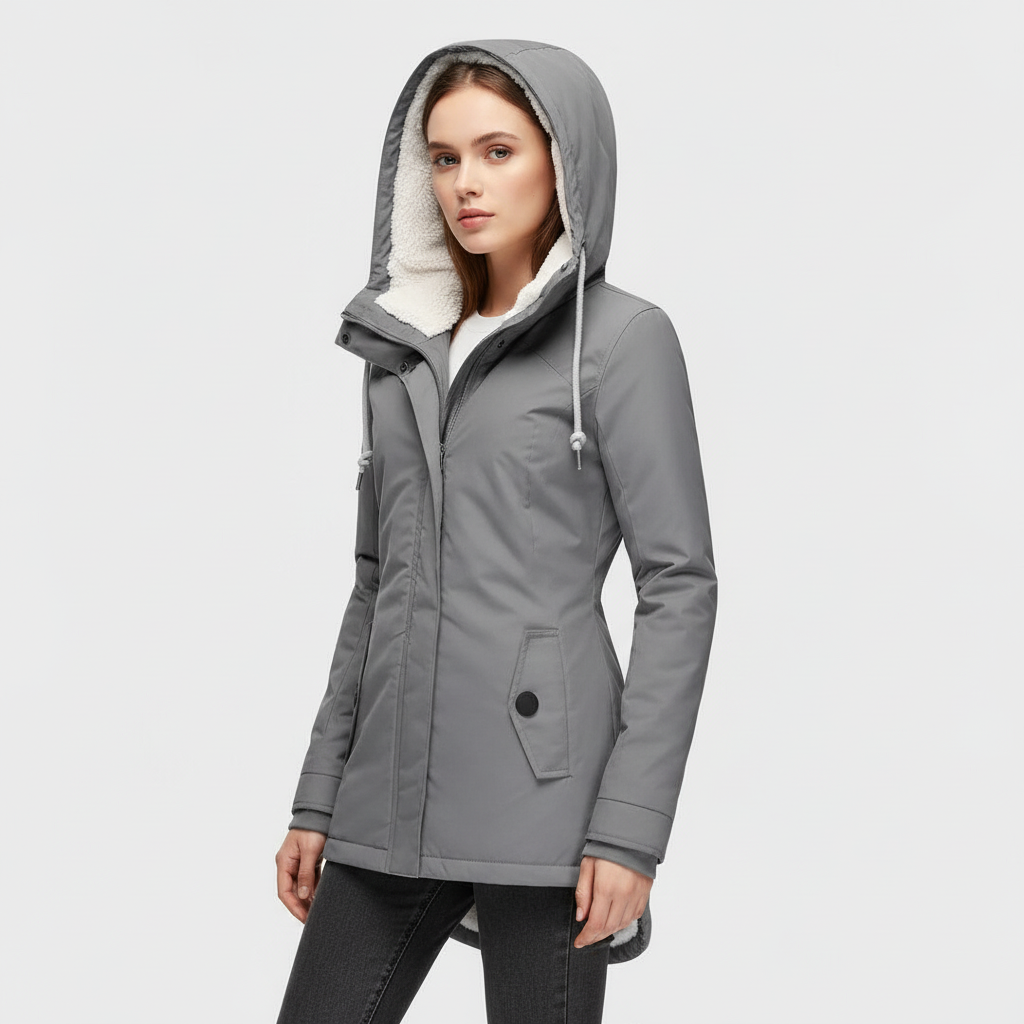 NOÉLLE | WASSERDICHTE WINTERJACKE MIT KAPUZE