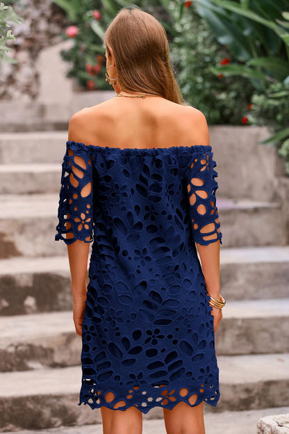 LORENA - OFF-SHOULDER SOMMERKLEID AUS SPITZE ROMANTISCH & ELEGANT
