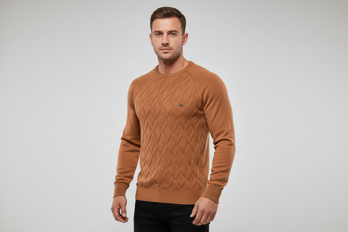 Theodor | Herrenpullover mit Rautenmuster