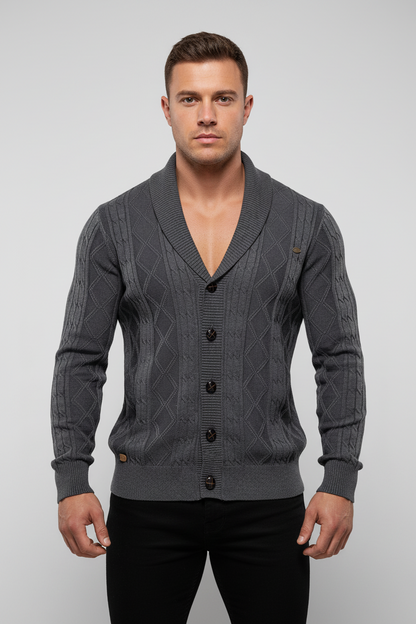 Waldemar | Herren-Cardigan mit Knopfleiste