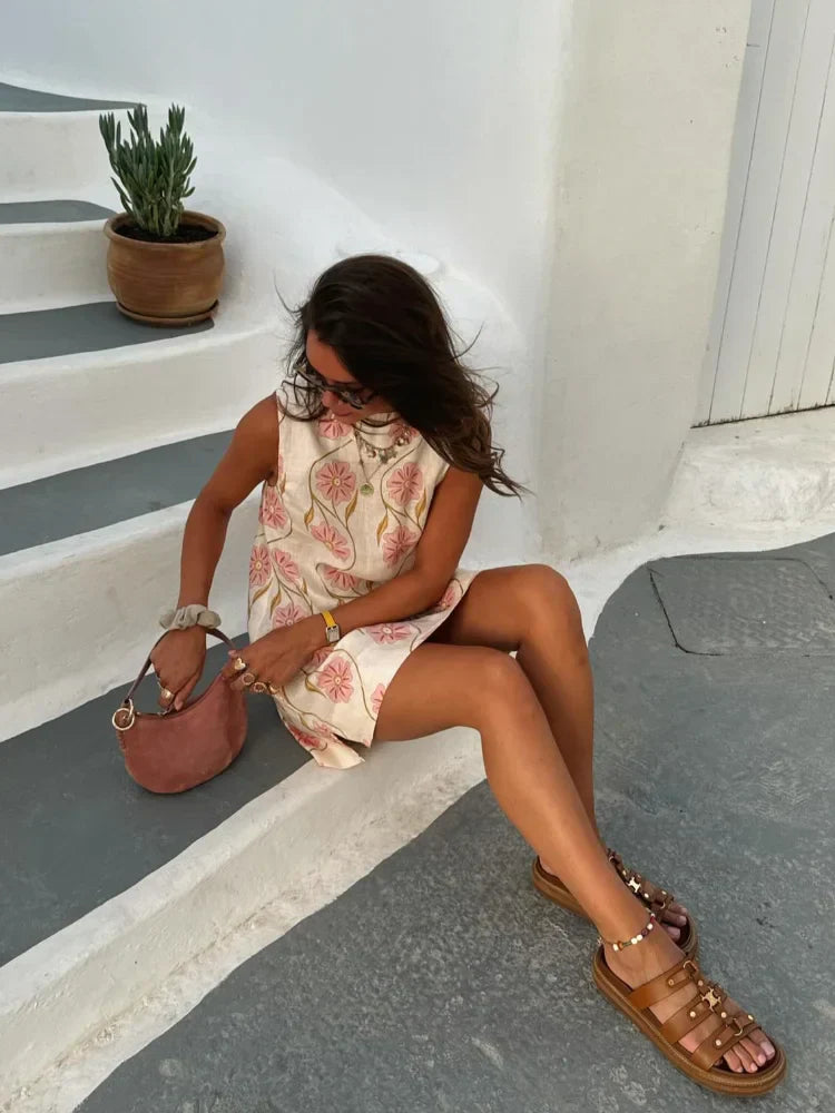 Mila | geblümtes Minikleid