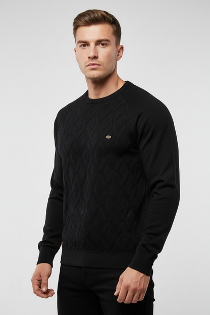 Theodor | Herrenpullover mit Rautenmuster