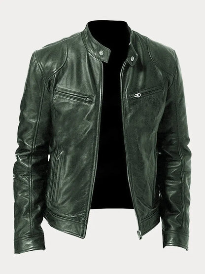 VALLORE™ | LÄSSIGE LEDERJACKE MIT URBANEM CHARME