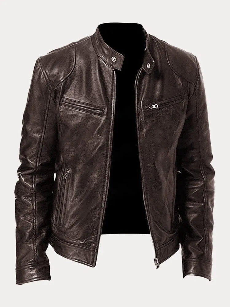 VALLORE™ | LÄSSIGE LEDERJACKE MIT URBANEM CHARME