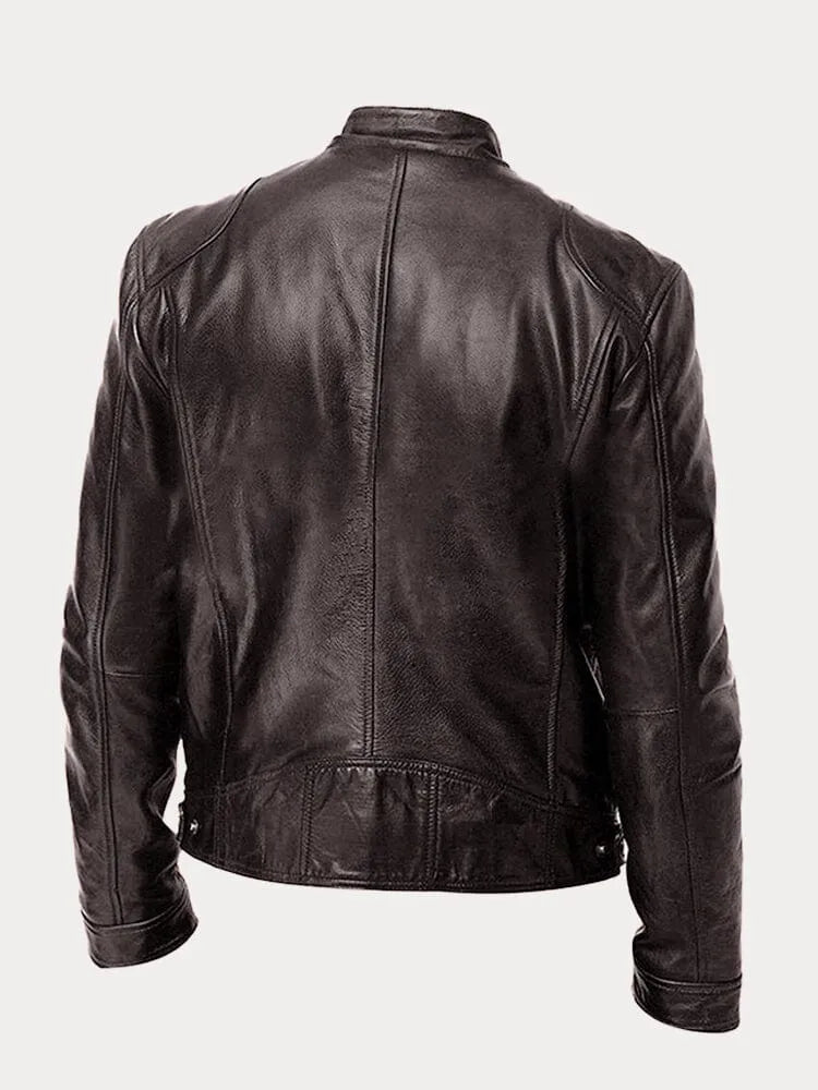 VALLORE™ | LÄSSIGE LEDERJACKE MIT URBANEM CHARME