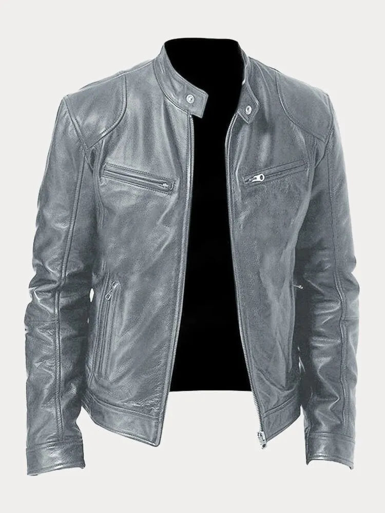 VALLORE™ | LÄSSIGE LEDERJACKE MIT URBANEM CHARME