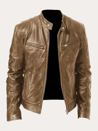 VALLORE™ | LÄSSIGE LEDERJACKE MIT URBANEM CHARME