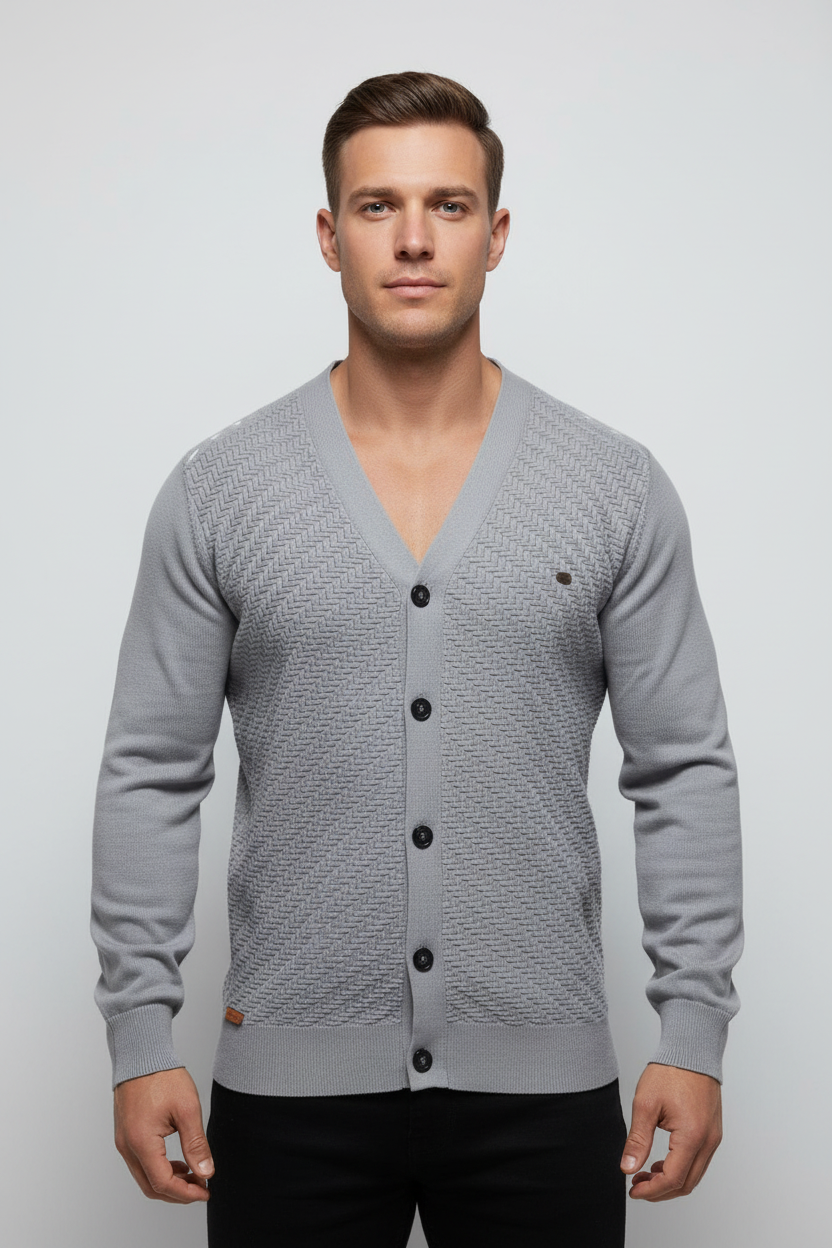 Schneider | Warmer Herren Cardigan mit V-Ausschnitt