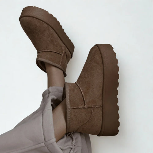 NINA BOOTS | GEFÜTTERTE PLATEAU BOOTS FÜR WARME WINTERTAGE