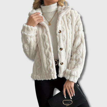 BERENICE | TEDDY-MANTEL AUS WEICHEM PELZTOUCH