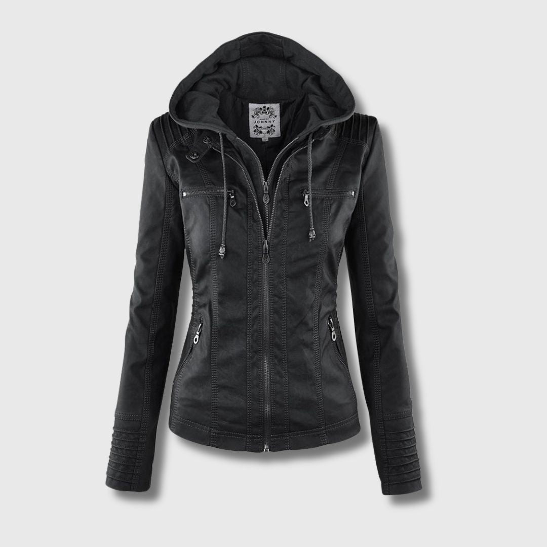 AMELINE | MODERNE JACKE MIT KAPUZE