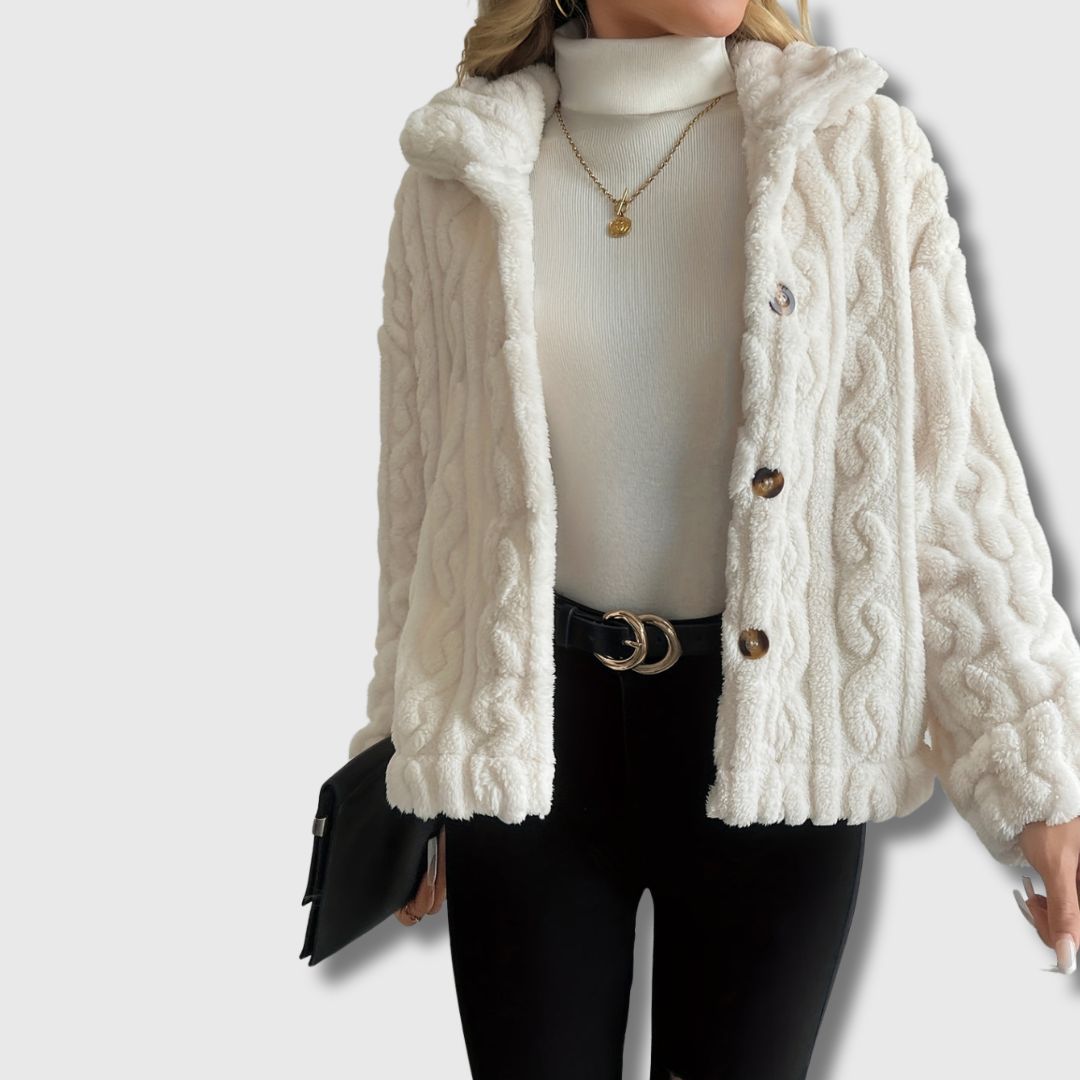 BERENICE | TEDDY-MANTEL AUS WEICHEM PELZTOUCH