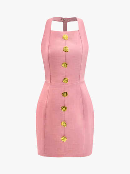 Vera | Halter Rückenfreies Minikleid