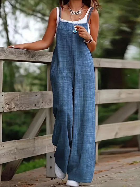 Annia™ –  Weit geschnittene Jumpsuit-Latzhose mit Taschen