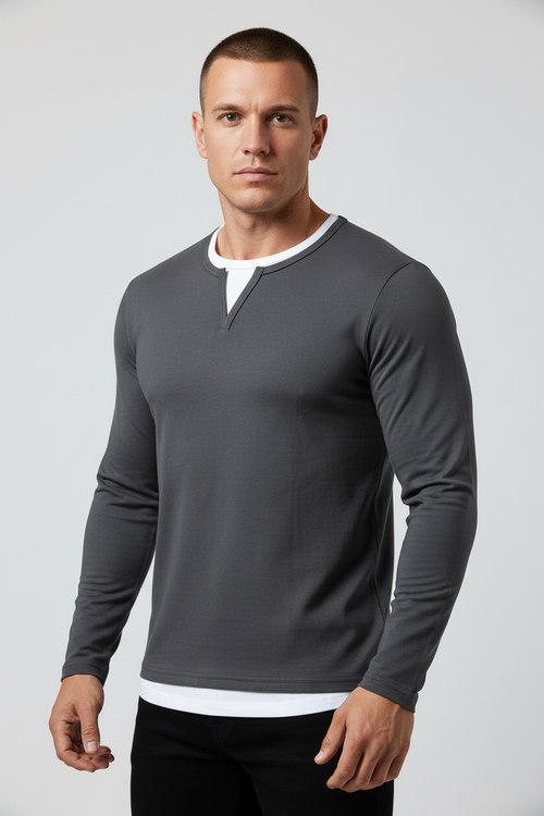 Alwin | Premium Longsleeve aus gekämmter Baumwolle