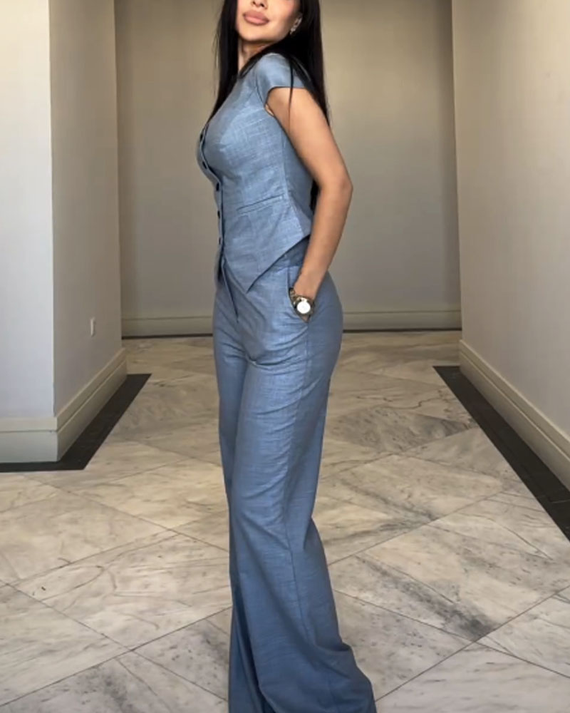 Linda | Leinenblusen und Hosen set