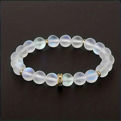 Vertrauen Perlen Mondstein Armband