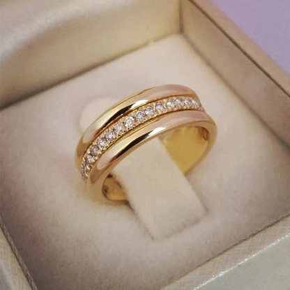 Sarah - Vintage Zirkonia Eingelassener Ring